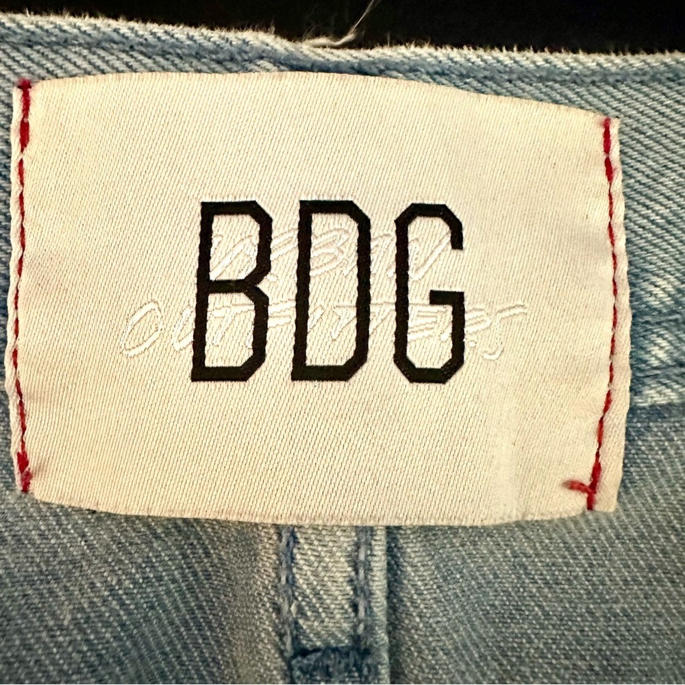 BDG Urban Outfitters High Rise Blue Straight Jeans Light Wash Women’s Size 30 - Picture 8 of 10